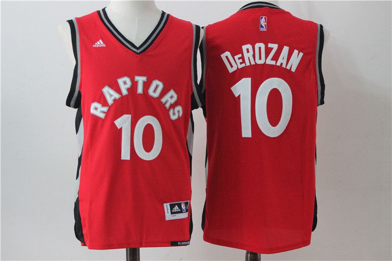 Men Toronto Raptors #10 Derozan Red Adidas NBA Jerseys->toronto raptors->NBA Jersey